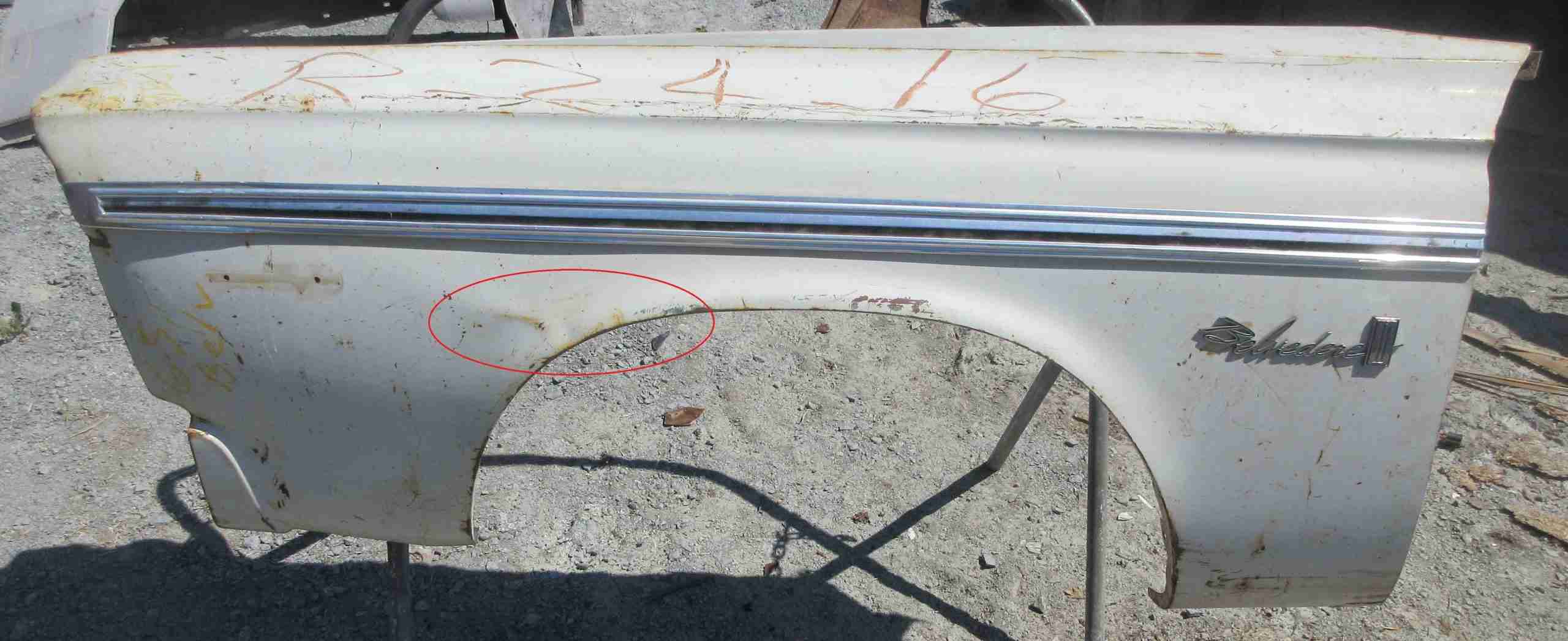 1965 Plymouth Drivers Fender - Original Paint