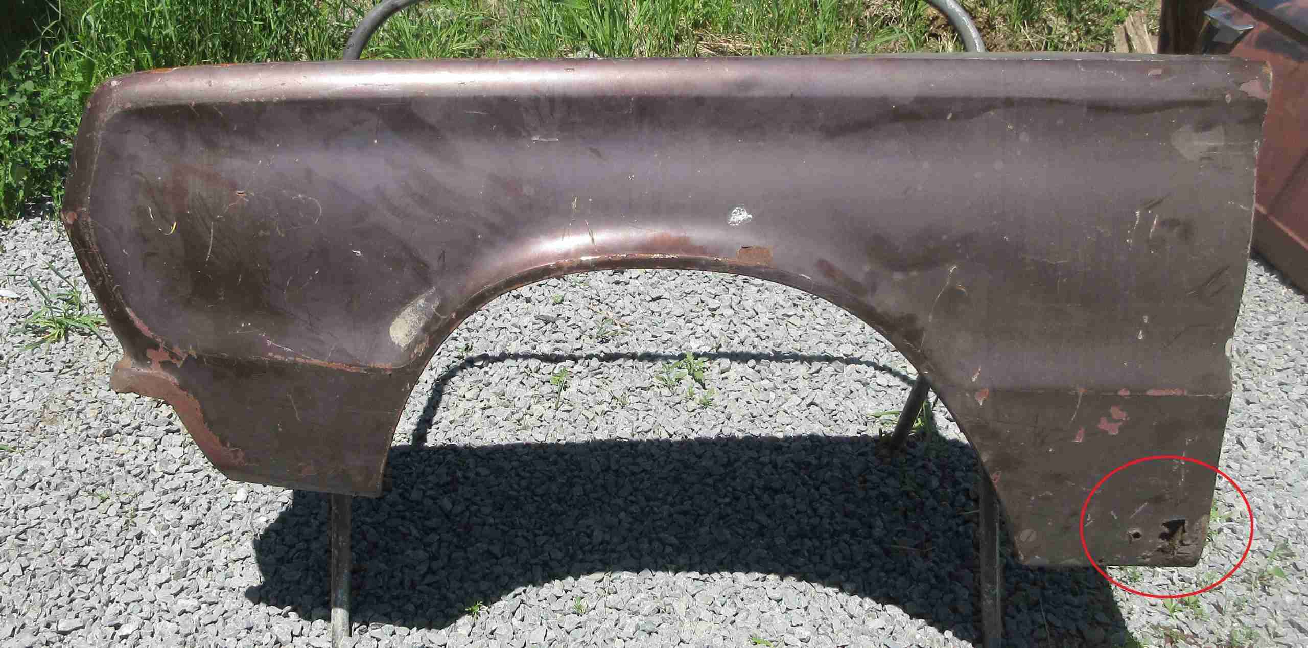 1967 Plymouth Drivers Fender