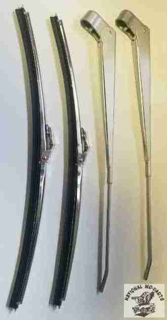 1968-70 Windshield Wiper Arms And Blades