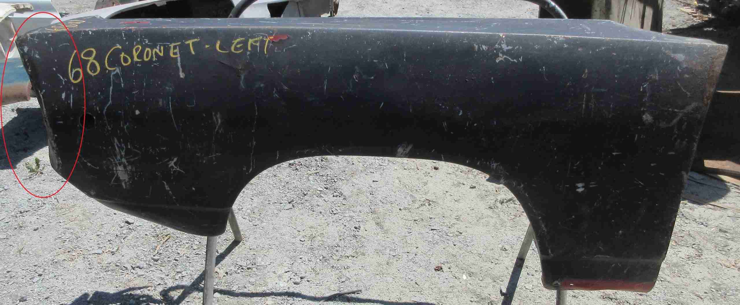 1968 Coronet Drivers Fender
