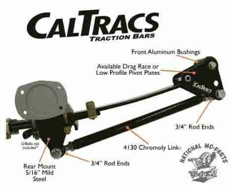 1962-76 A-Body Rear Suspension CalTrac Bar Kit, Inboard