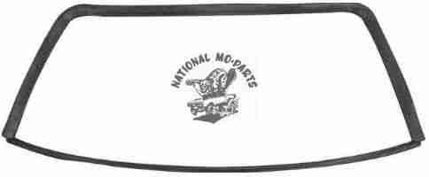 1966-67 B Body 2 Hardtop Rear Window Gasket-Repro