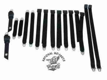 1970-71 A-Body Seat Belts with "Bench" Seats-Repro