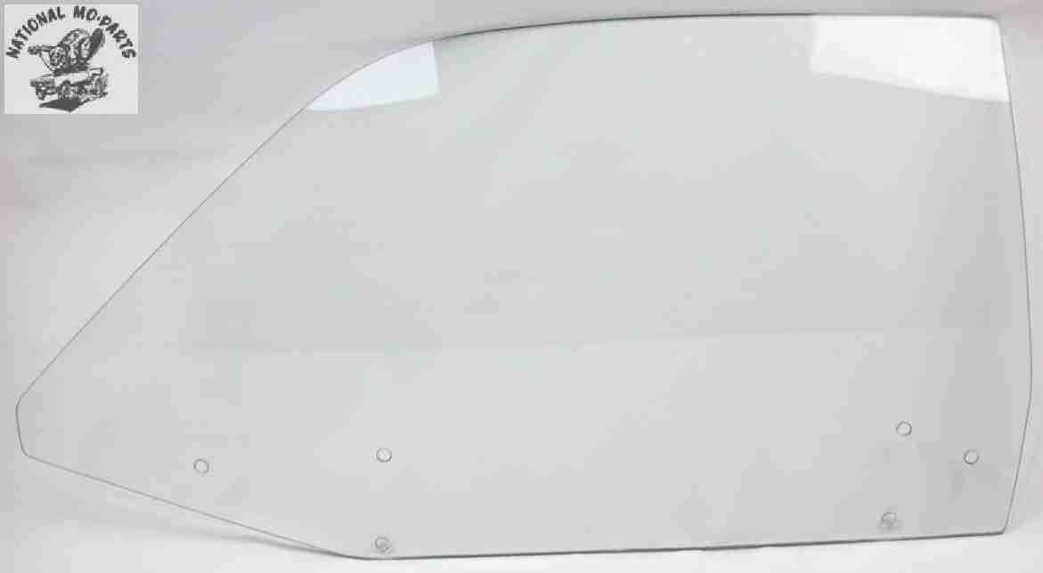 1970-72 Duster, 71-72 Demon "Clear" Left Door Glass-Repro