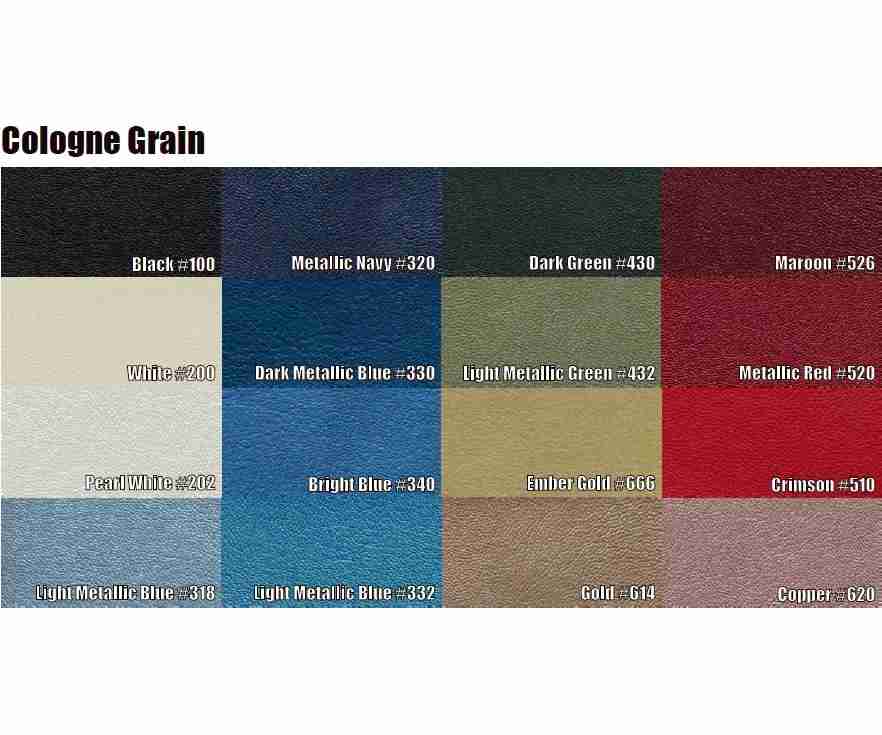66 A-Body Convertible Cologne Grain 19" Long Sunvisors, Pair-Repro