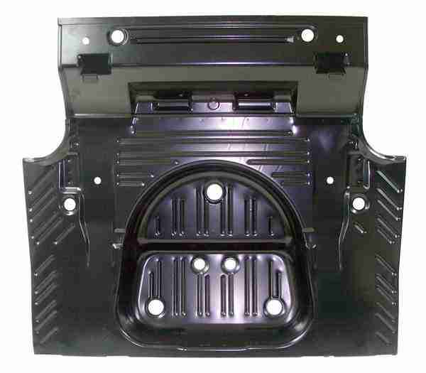 1966-67 B-Body Trunk Floor Pan, Full 1Pc.-Repro