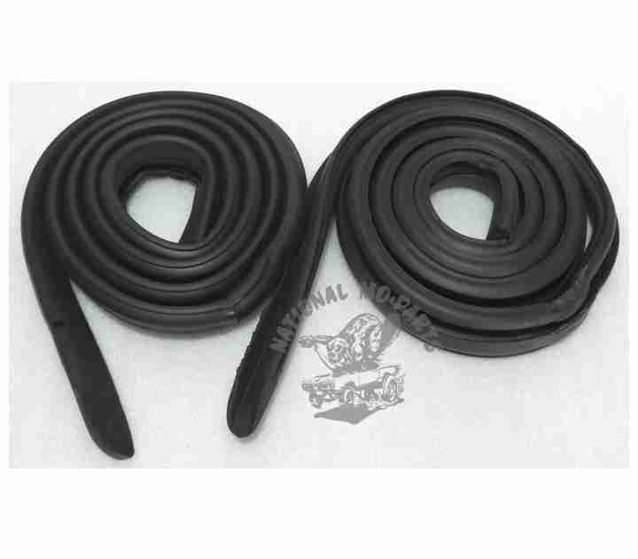 1967-72 A-Body 2 Door Hardtop (Except Fastbacks) Roof Rail Weatherstrips, Pair-Repro