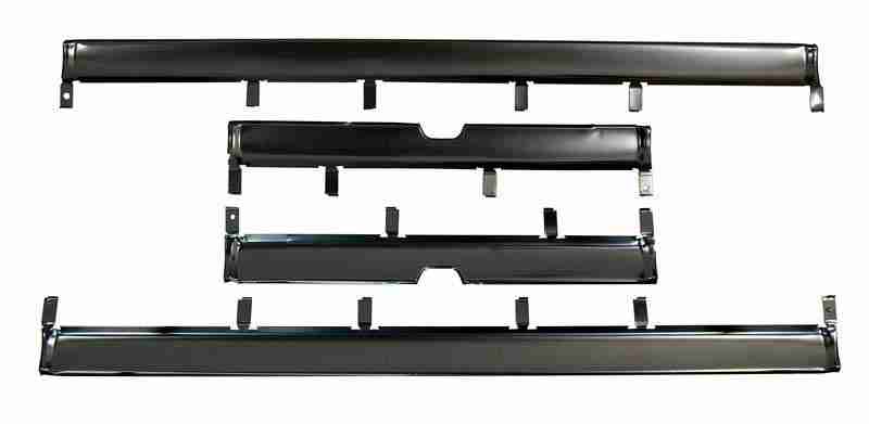 1967-76 A-Body (Short Wheel Base) Front Floor Pan Wiring Harness Covers, 4Pc. Set-Repro