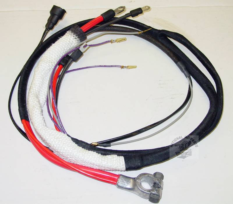 1967 B Body HEMI Positive Battery Cable with Manual Trans