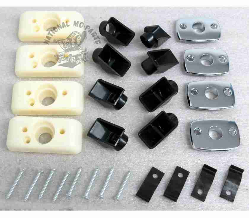 1968-69 A, B-Body & 1968-70 C-Body Bucket Seat Headrest Mounting Hardware Kit-Repro