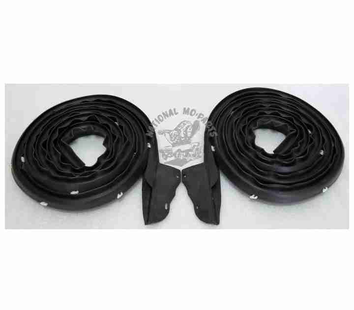 1968-70 B Body 2 DR H/T, Coupe & Convertible Door Weatherstrips.