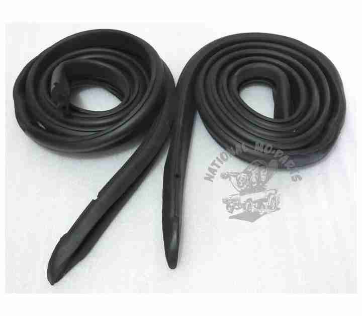 1968-70 B-Body Hardtop Roof Rail Weatherstrips, Pair-Repro