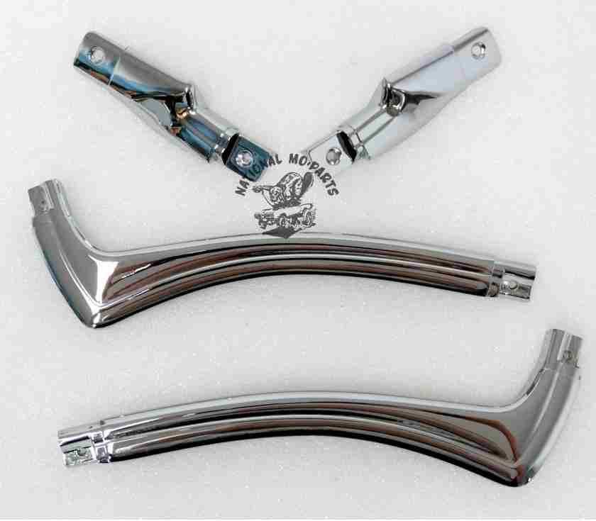 1968-70 Plymouth B-Body Convertible Chrome Die-Cast Belt Moulding, 4Pc Set-Repro