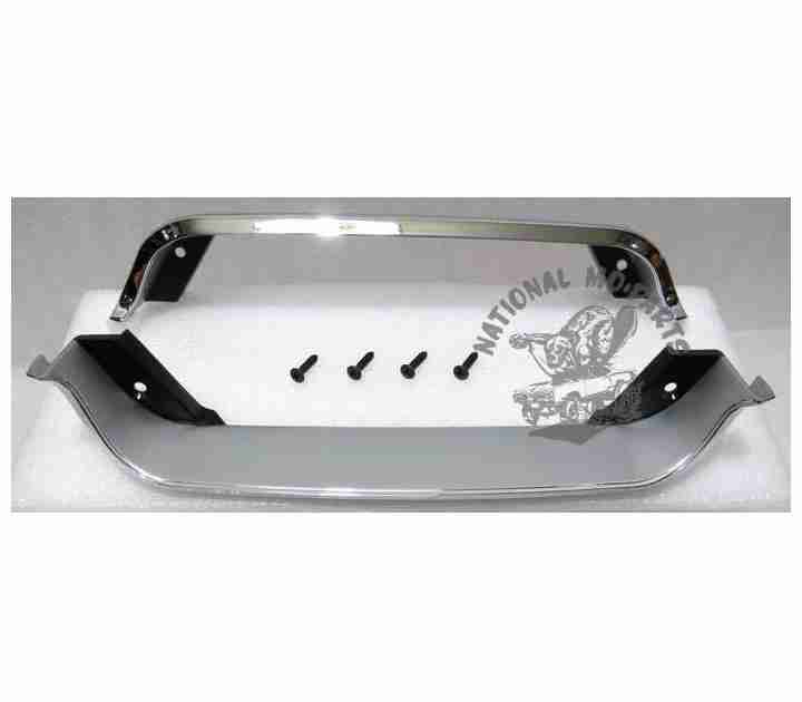 1969-70 B-Body & 70-72 A-Body Twin Hood Scoop Chrome Front Bezels, Pair-Repro