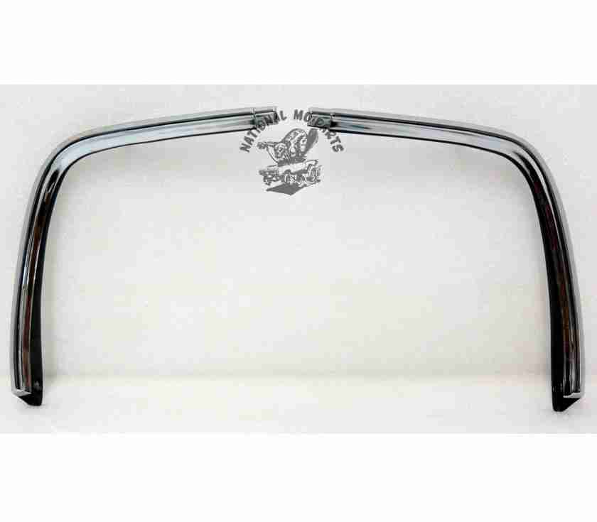 1969 Charger Tail Light Panel 1/4 End Chrome Mouldings, Pair-Repro