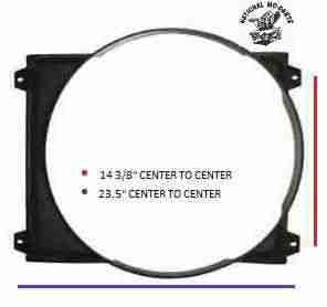 1970-73 B & E-Body 22" V8 Radiator Fan Shroud-Repro
