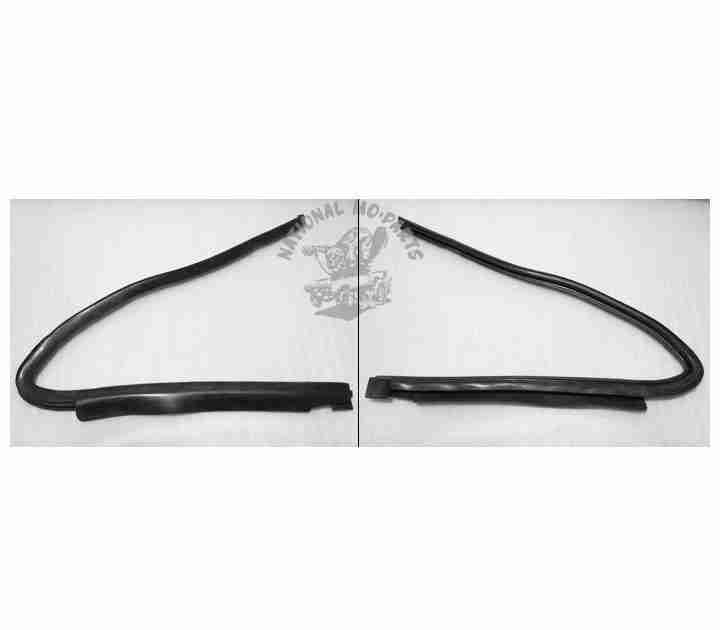 1970-76 A-Body Fastback Quarter Window Weatherstrips, Pair-Repro