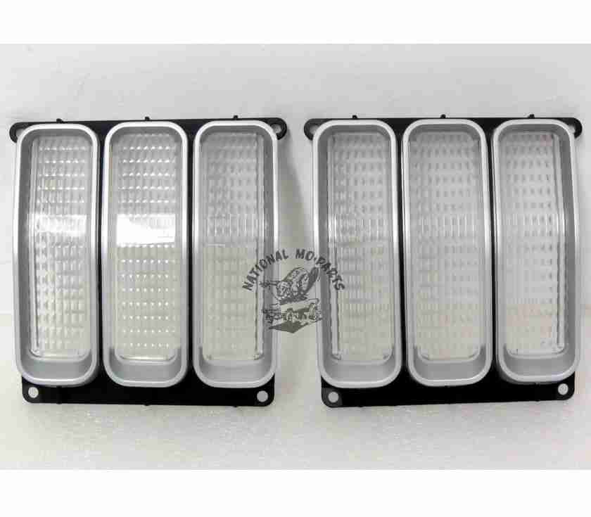 1971-72 Duster 340 Front Park-Signal Light Lenses, Pair-Repro