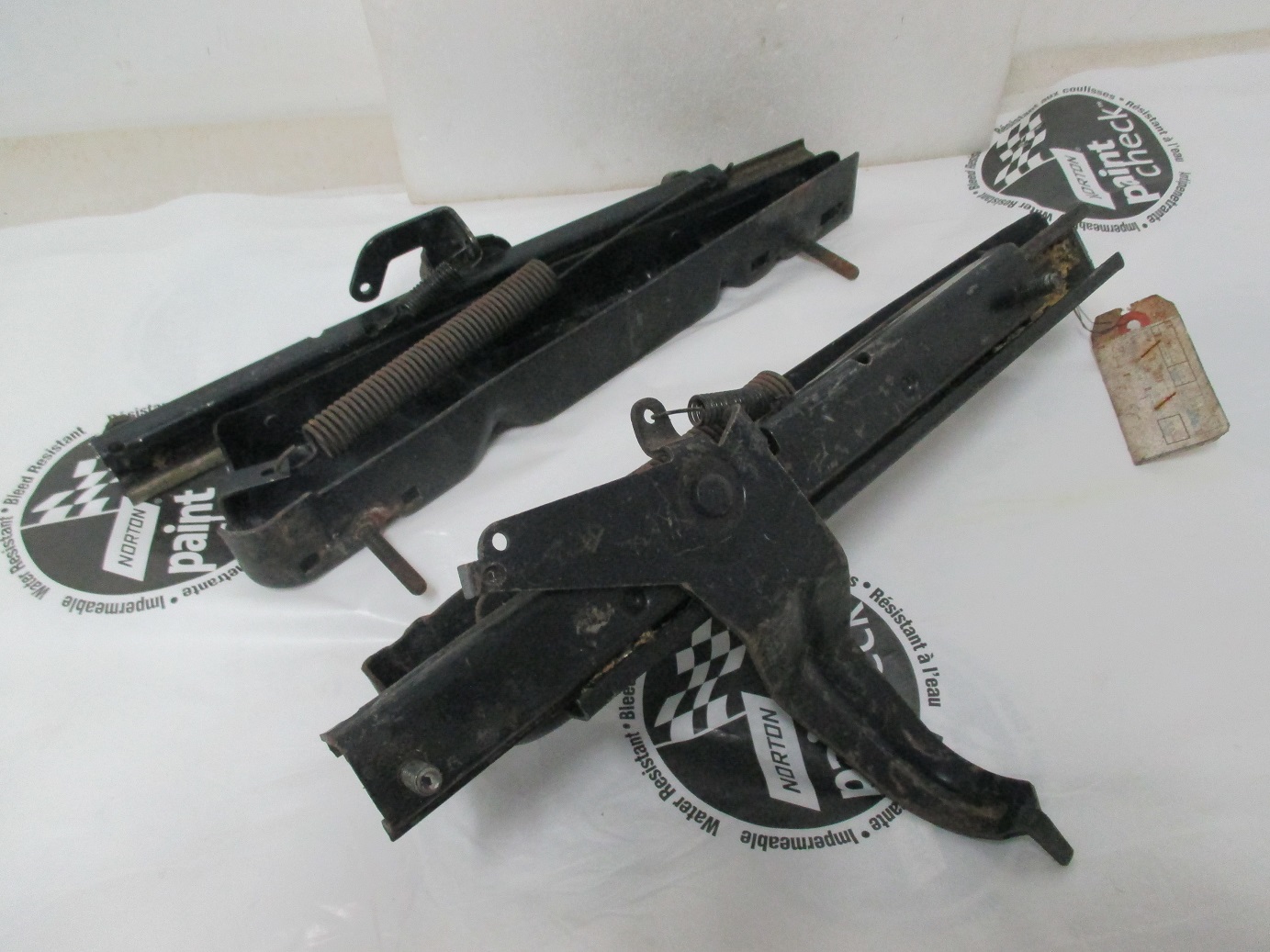 1967-68 Plymouth Dodge Chrysler Imperial C Body Left & Right hand Front Bench Seat Adjuster Assemblies