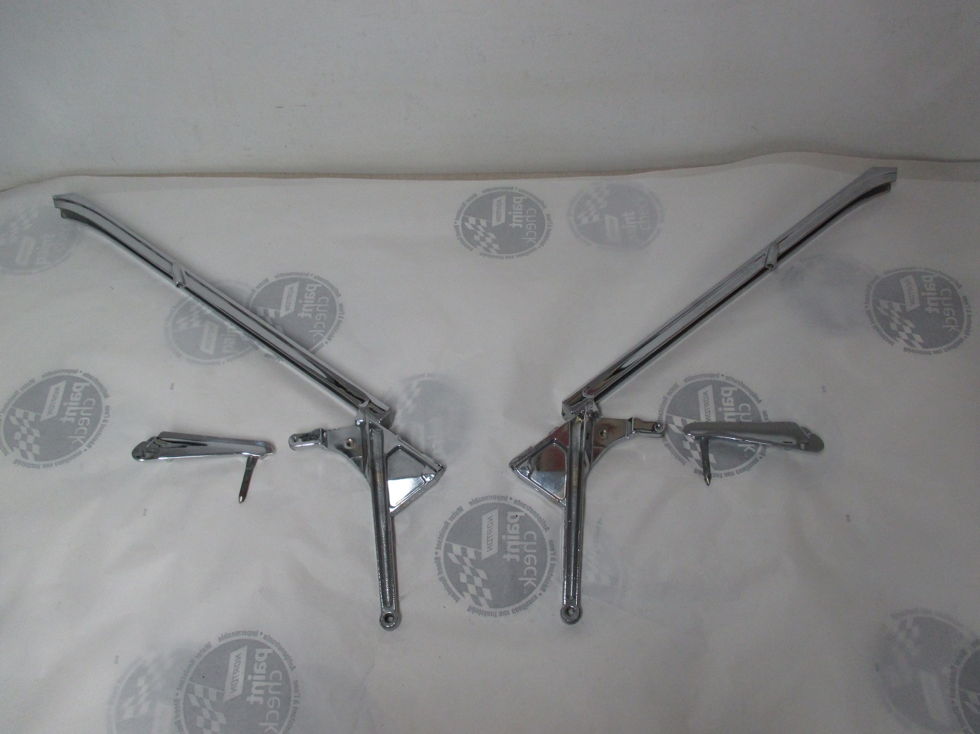 1964-66 US Dart CDN Valiant Convertible Door V Wing Frames Rechromed