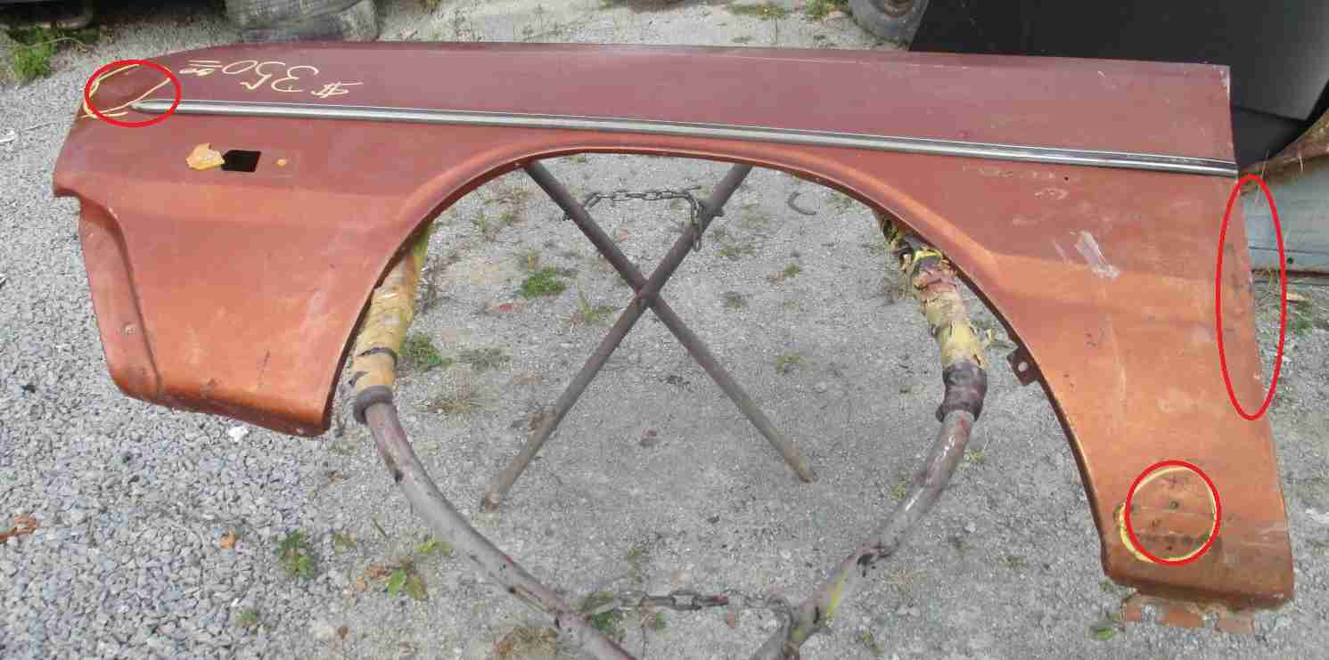 1973-6 Dart Left Fender