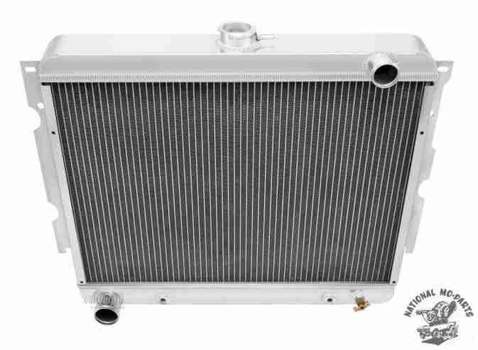 1966-9 Aluminum Double Core 26" Radiator. USA Radiator.