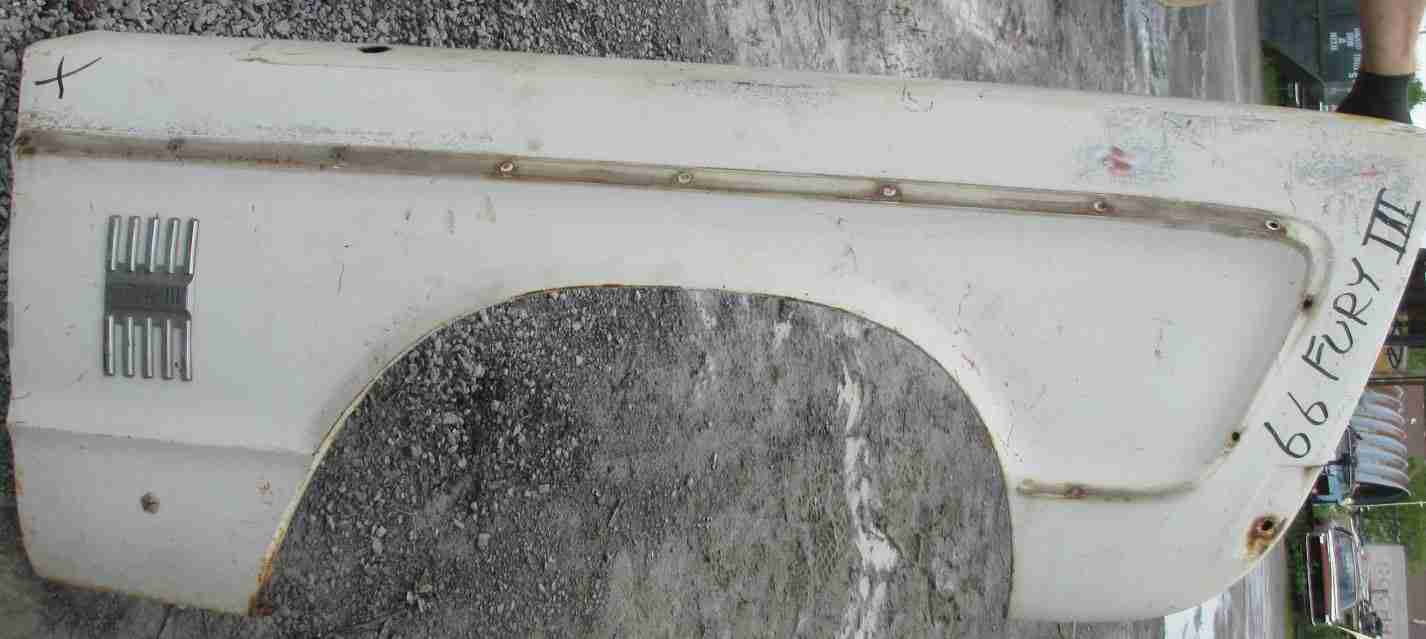 1966 Plymouth Fury Right Front Fender - Used