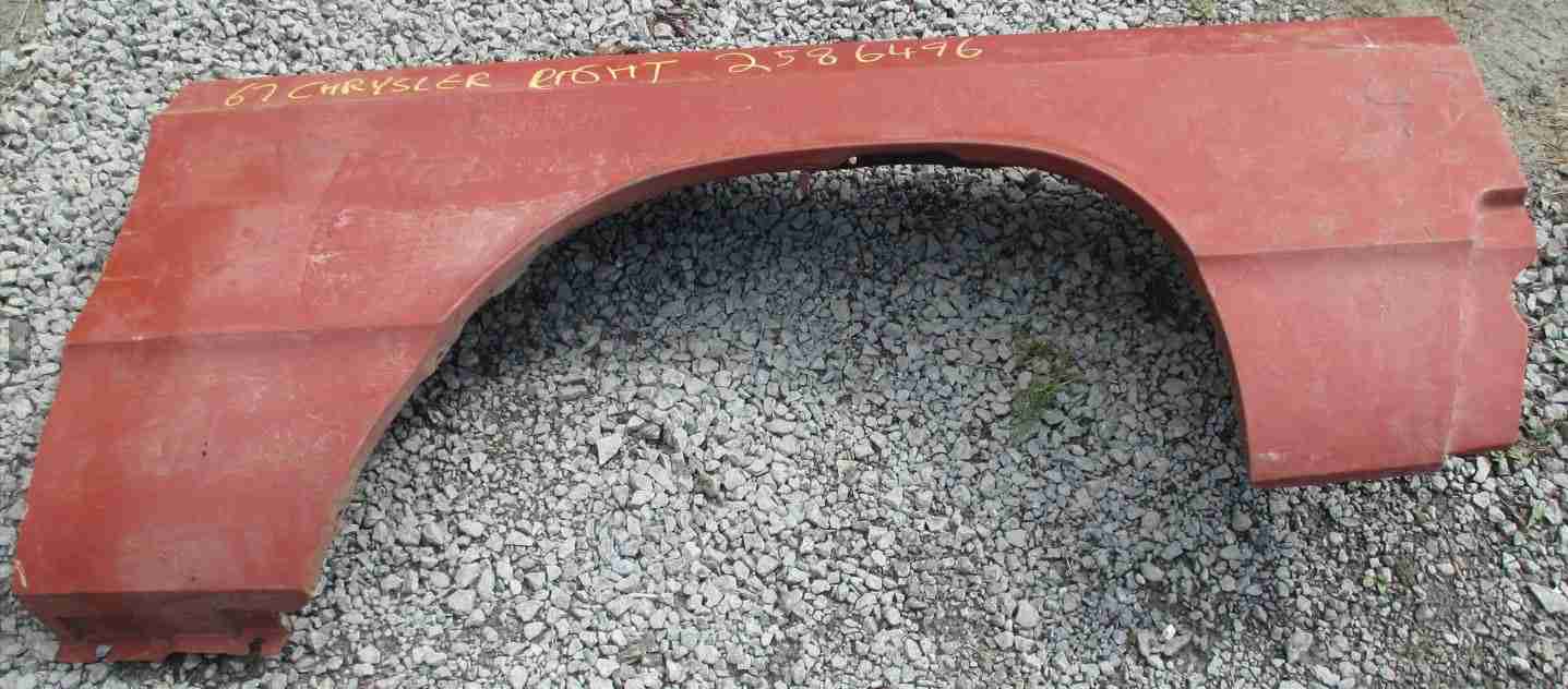 1967 Chrysler Right Front Fender - NOS