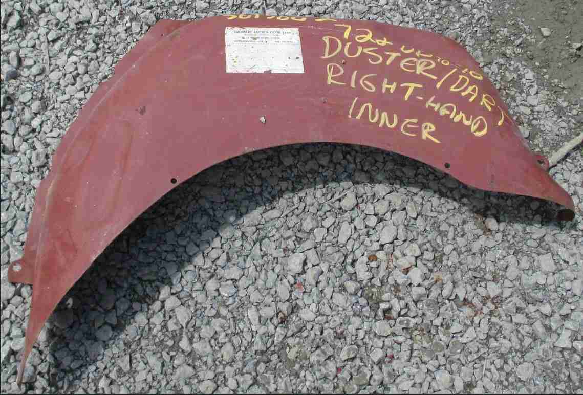 1972-6 A Body Right Hand Inner Wheel House