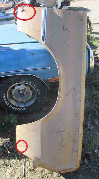 1966 Belvedere/Satellite Right (Passenger) Fender - Used